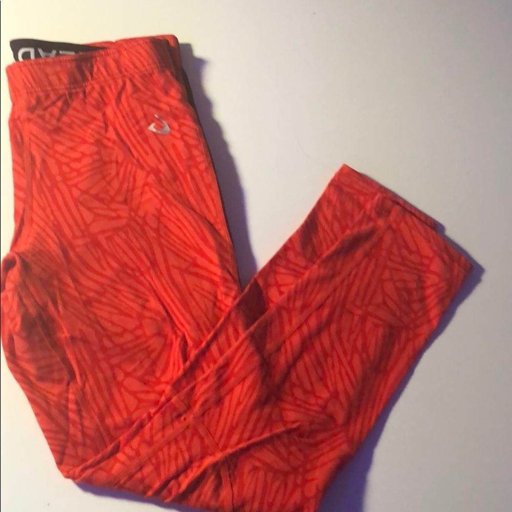 Red leggings